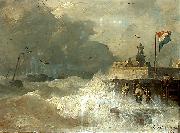 Sturm an der Kuste Andreas Achenbach